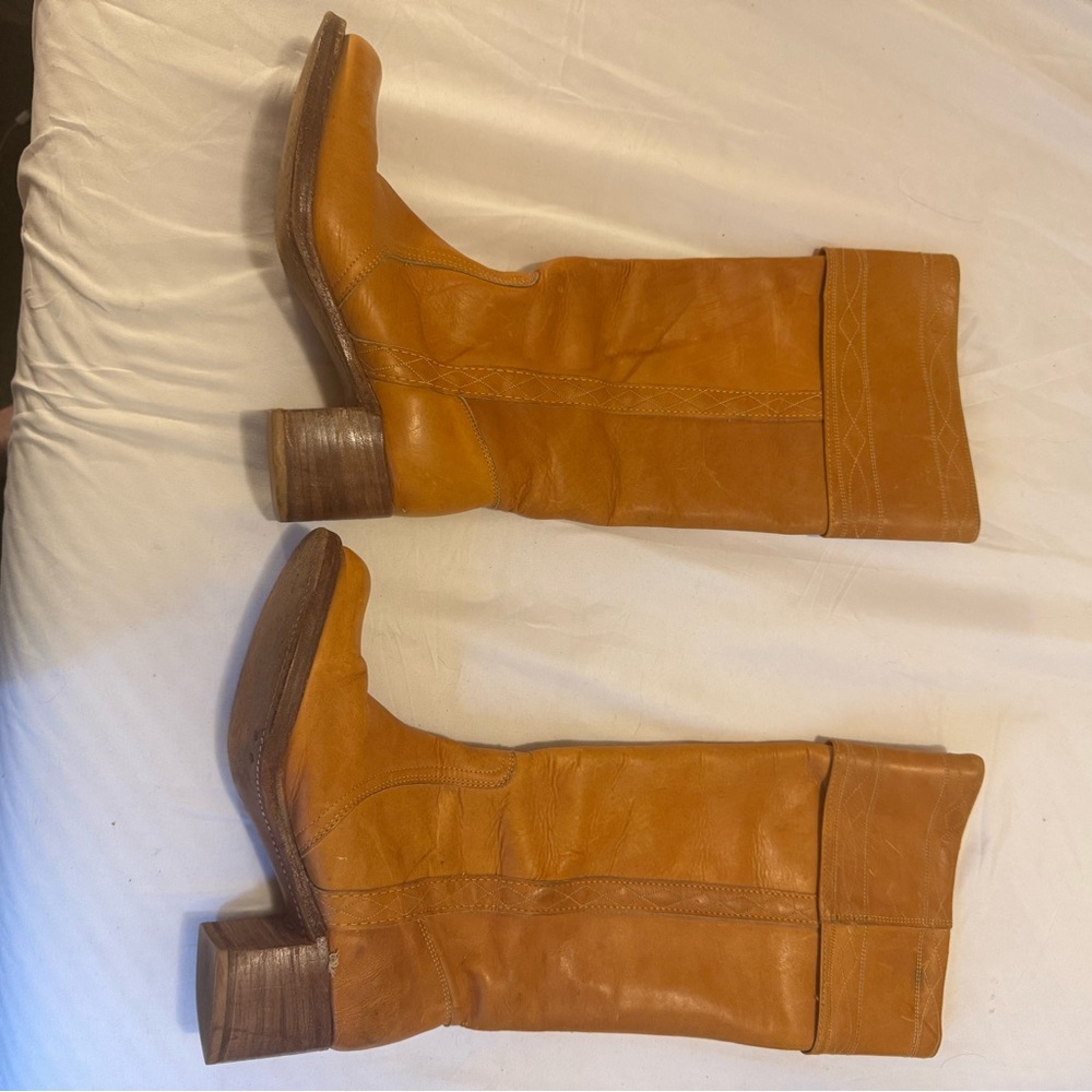 Vintage Frye 70s Campus Boot, Foldover Style - Picture 12 of 16